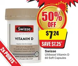 Chemist Discount Centre Swisse Ultiboost Vitamin D offer