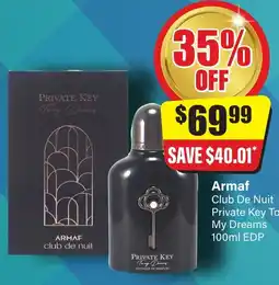 Chemist Discount Centre Armaf Club De Nuit Private Key To My Dreams offer