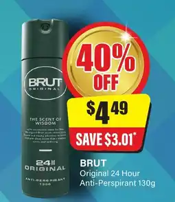 Chemist Discount Centre Brut Original 24 Hour Anti-Perspirant offer
