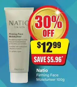Chemist Discount Centre Natio Firming Face Moisturiser offer