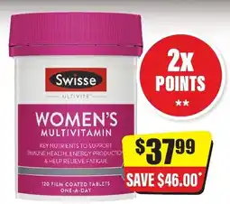 Chemist Discount Centre Swisse Women's Multivitamin offer