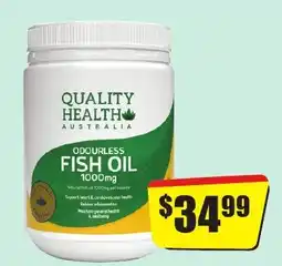 Chemist Discount Centre Quality Health Australia Odourless Fish Oil offer