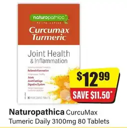 Chemist Discount Centre Naturopathica CurcuMax Turmeric Daily offer