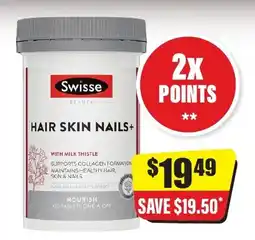 Chemist Discount Centre Swisse Hair Skin Nails+ offer