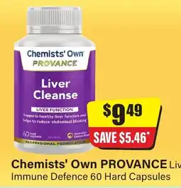Chemist Discount Centre Chemists' Own PROVANCE Liver Cleanse offer