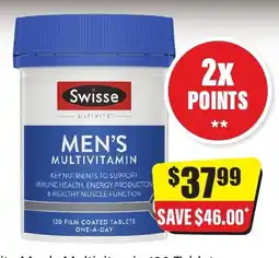 Chemist Discount Centre Swisse Men's Multivitamin offer