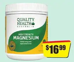 Chemist Discount Centre Quality Health Australia High Strength Magnesium offer