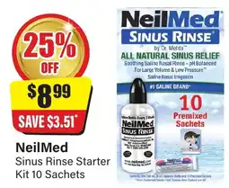 Chemist Discount Centre NeilMed Sinus Rinse Starter Kit 10 Sachets offer