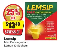 Chemist Discount Centre Lemsip Max Decongestant offer