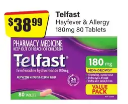 Chemist Discount Centre Telfast Hayfever & Allergy offer
