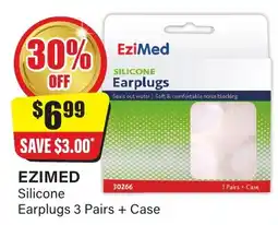 Chemist Discount Centre Ezimed Silicone Earplugs offer
