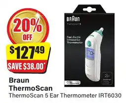 Chemist Discount Centre Braun ThermoScan 5 Ear Thermometer offer