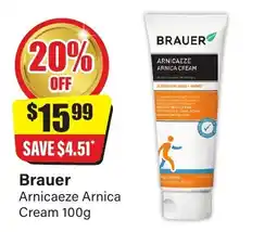 Chemist Discount Centre Brauer Arnicaeze Arnica Cream offer