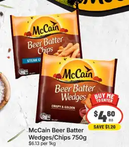 IGA Xpress McCain Beer Batter Wedges/Chips offer