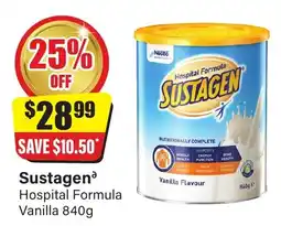 Chemist Discount Centre Sustagen Hospital Formula Vanilla offer
