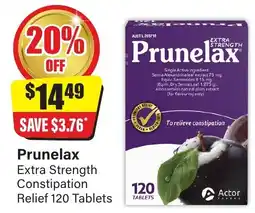Chemist Discount Centre Prunelax Extra Strength Constipation Relief offer