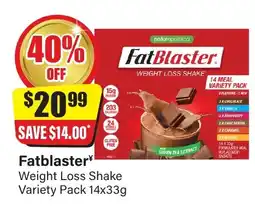 Chemist Discount Centre Fatblaster Weight Loss Shake Variety Pack offer
