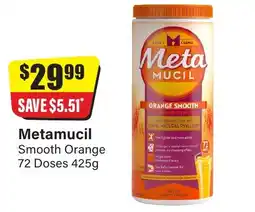 Chemist Discount Centre Metamucil Smooth Orange offer