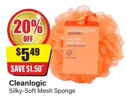 Chemist Discount Centre Cleanlogic Silky-Soft Mesh Sponge offer