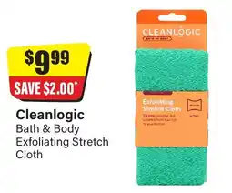 Chemist Discount Centre Cleanlogic Bath & Body Exfoliating Stretch Cloth offer