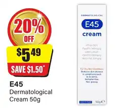 Chemist Discount Centre E45 Dermatological Cream offer
