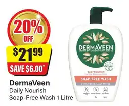 Chemist Discount Centre DermaVeen Daily Nourish Soap-Free Wash offer