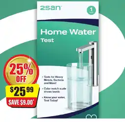 Chemist Discount Centre 2san Home Water Test offer