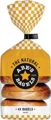 IGA Abe’s Bagels Selected Varieties offer