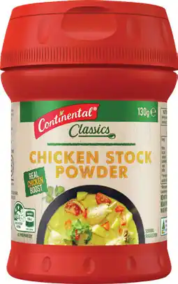 IGA Continental Stock Powder 120‑130g Selected Varieties offer