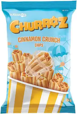 IGA Bubbleme Churroz Cinnamon Crunch Chips offer