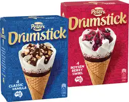 IGA Peters Drumstick 4 Pack or Minis 6 Pack Selected Varieties offer