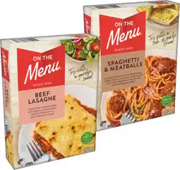 IGA On The Menu Frozen Meal Selected Varieties offer
