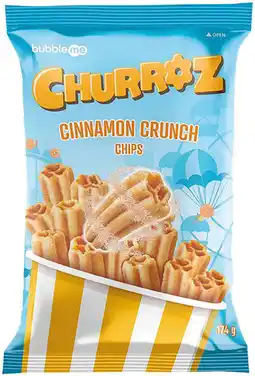 IGA Bubbleme Churroz Cinnamon Crunch Chips offer