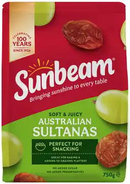 IGA Sunbeam Sultanas offer