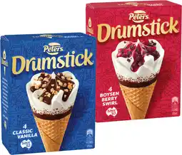 IGA Peters Drumstick 4 Pack or Minis 6 Pack Selected Varieties offer