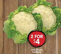 Spudshed Cauliflower offer