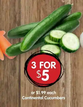 Continental Cucumbers