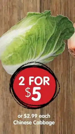 Spudshed Chinese Cabbage offer