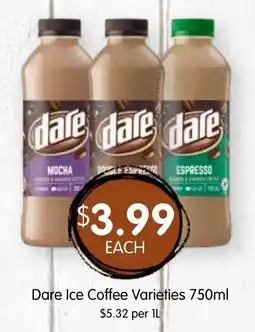Spudshed Dare Ice Coffee Varieties offer