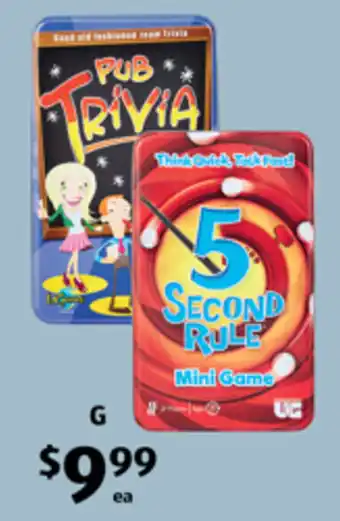 5 Second Rule Mini Game