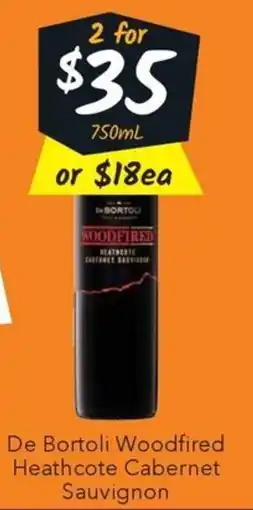 Ritchies De Bortoli Woodfired Heathcote Cabernet Sauvignon offer