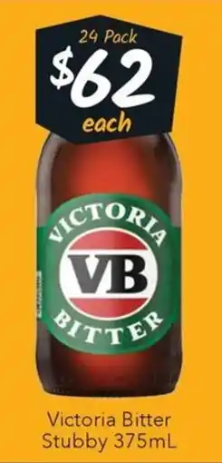 Ritchies Victoria Bitter Stubby offer