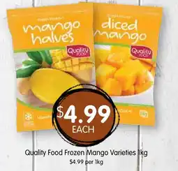 Spudshed Quality Food Frozen Mango Varieties offer