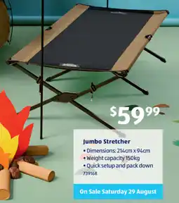 ALDI Jumbo Stretcher offer