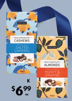 ALDI Patons Milk Chocolate Cashews offer