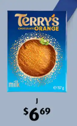 ALDI Terry's Chocolate Orange milk offer