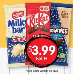 Spudshed Nestlé Blocks Varieties offer