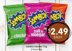 Spudshed Samboy Varieties offer