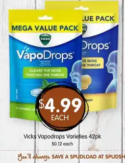 Spudshed Vicks Vapodrops Varieties offer
