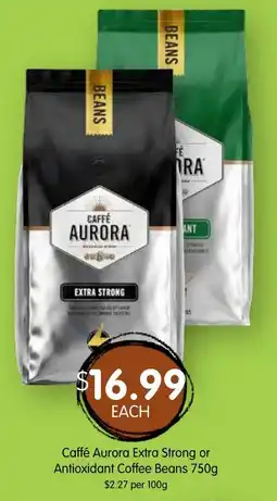 Spudshed Caffé Aurora Extra Strong Coffee Beans offer